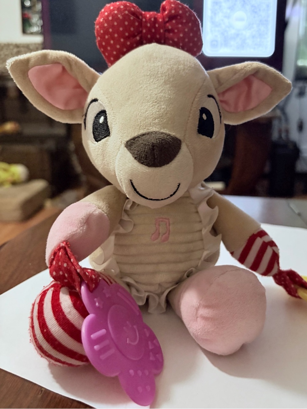 Clarice Doe/Deer Plush Musical- Soft Baby Comfort Rare Misfit Island